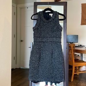 Given to Charity - Michael Kors Tweed Dress, size 4, black and white flex